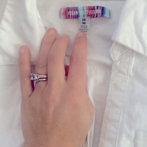 Urban outfitters white corset mini dress sz medium in good condition 98% cotton - Picture 5 of 8